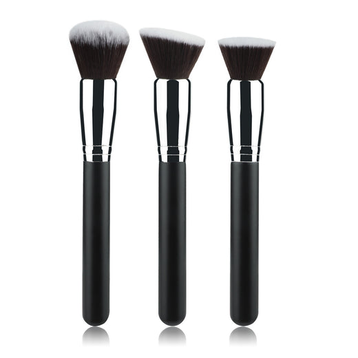 Makeup brush contour head close-up
