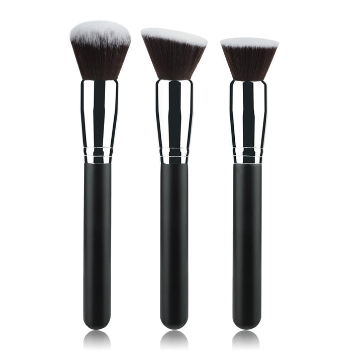 Makeup brush contour head close-up