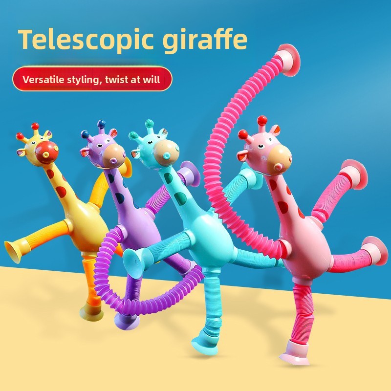Sucker Giraffe Robot Telescopic Toy