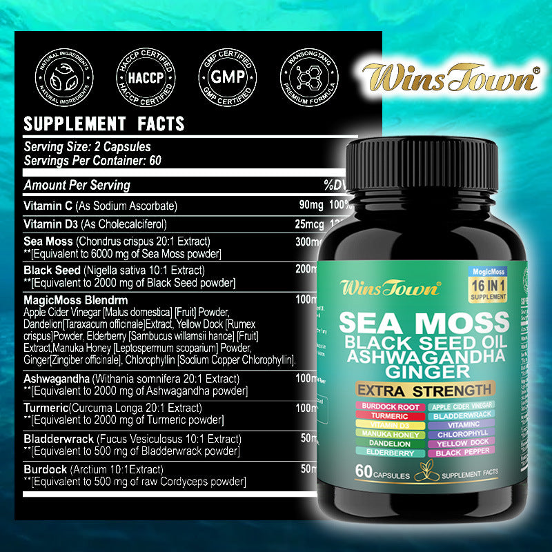 Sea Moss Shilajit Herbal Capsules product image 4