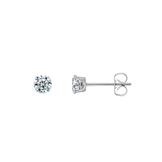 Four-Claw Synthetic Zircon Earrings product image 6