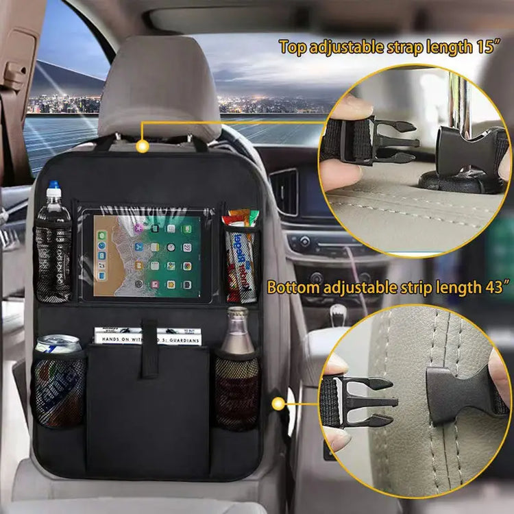 Car Seatback Organizer with Cup Holder