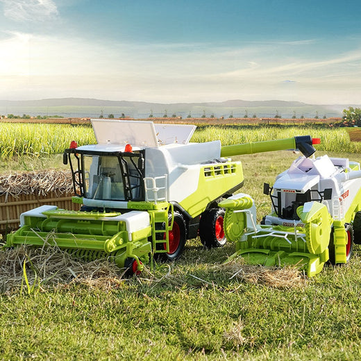 Children's Combine Harvester Model Inertia Toy Tractor for Boys Aged 3
