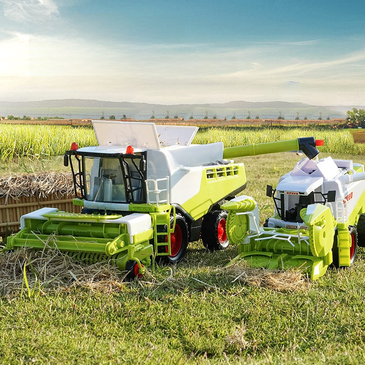 Children's Combine Harvester Model Inertia Toy Tractor for Boys Aged 3