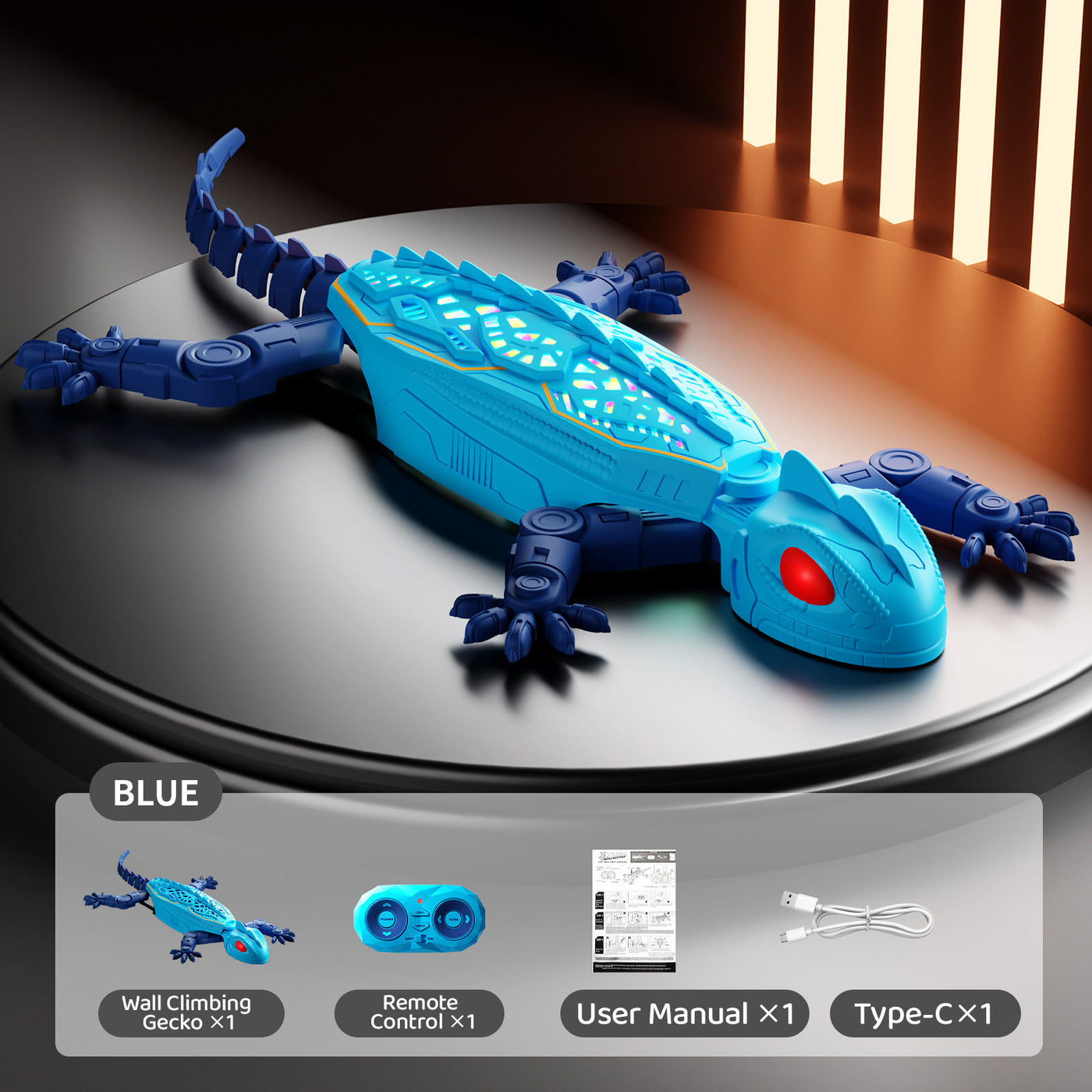 Electric Remote-Controlled Climbing Lizard Toy