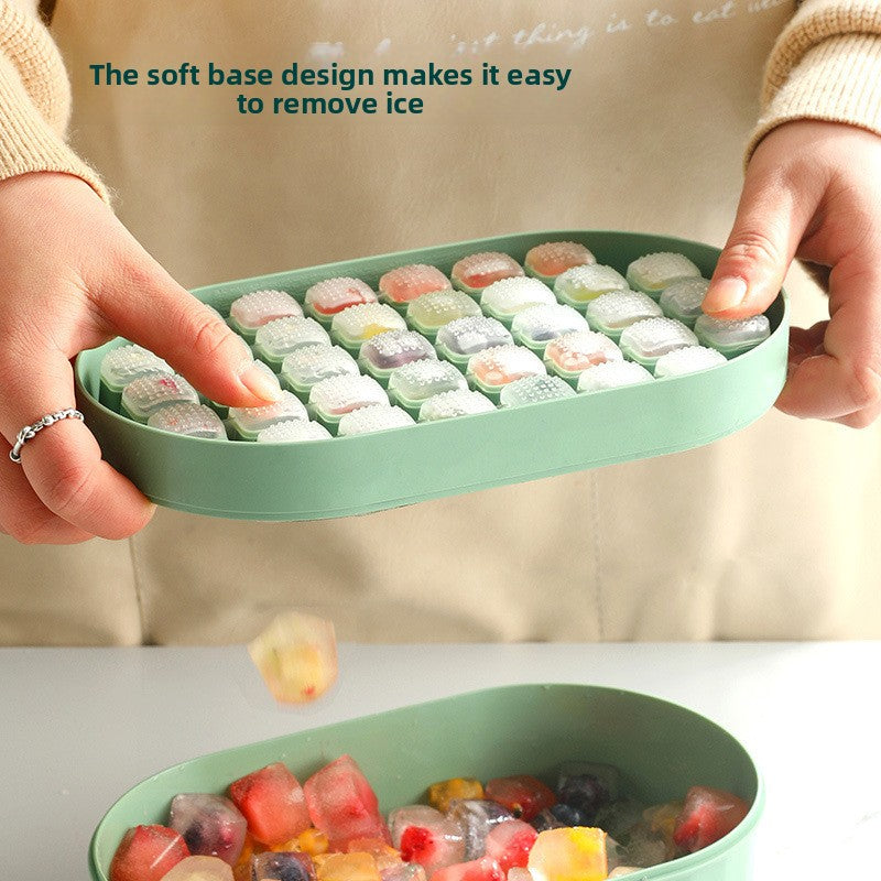 Silicone Ice Cube Tray with Soft Bottom