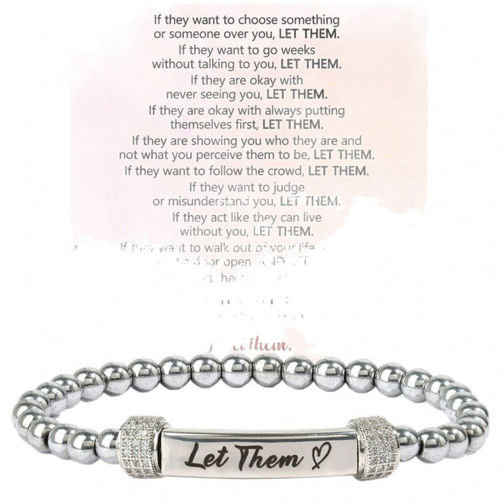 Stainless Steel Engraved Elastic Bracelet