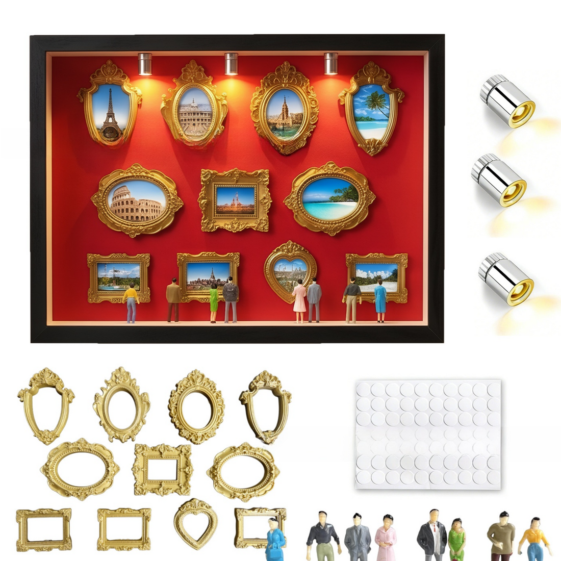 DIY Mini Museum Silhouette Shadow Box Kit