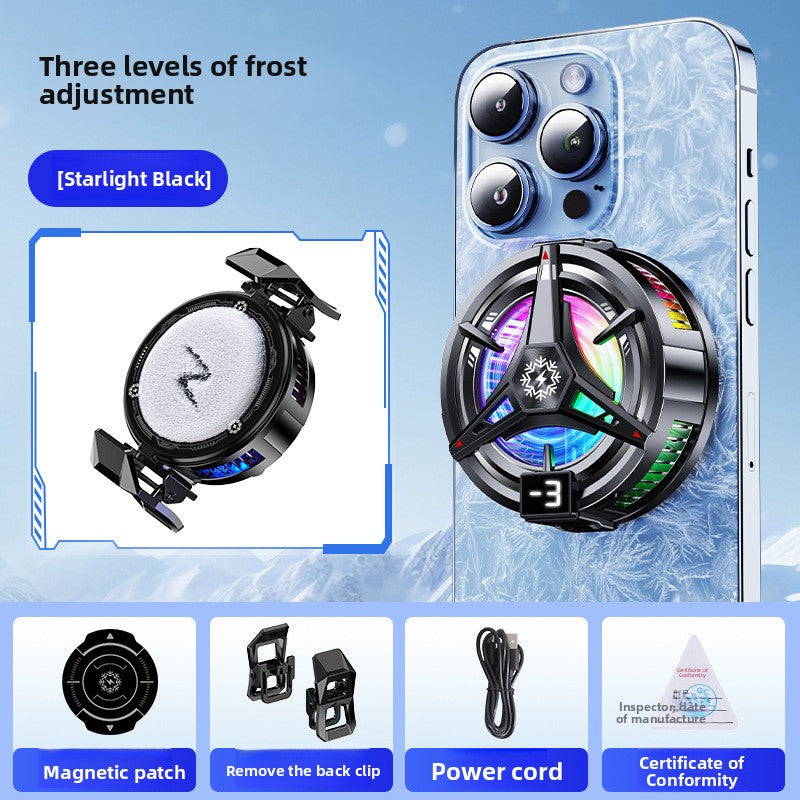Semiconductor Magnetic Phone Cooler with Digital Display