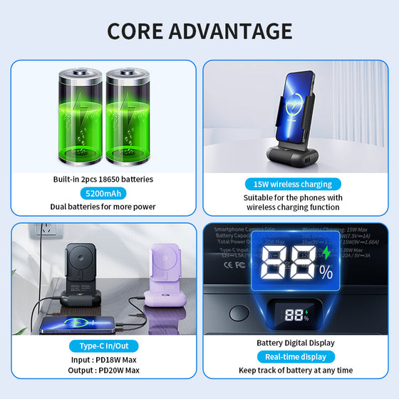 Bluetooth remote control handheld selfie anti-shake rack Action Cameras product image 2