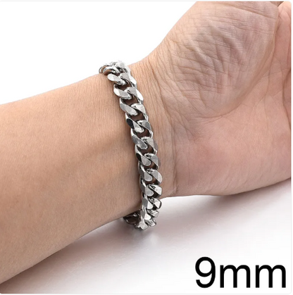 Titanium Steel Cuban Bracelet