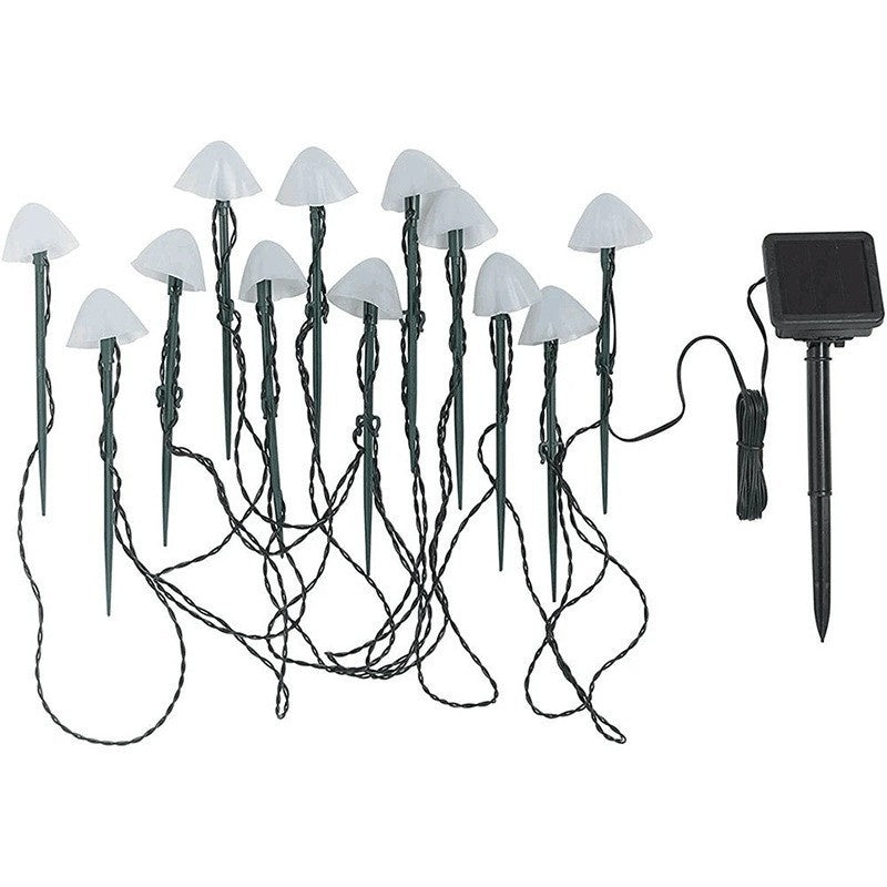 Solar LED Mushroom Light String