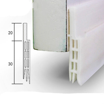 Door seal strip, full product view