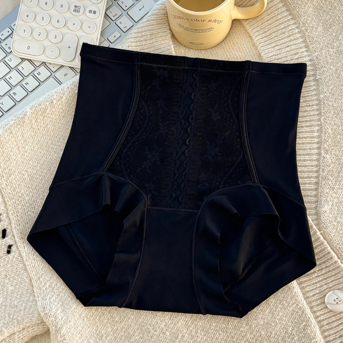 Women's High-Waist Tummy Control Shapewear Seamless Butt Lifting Briefs