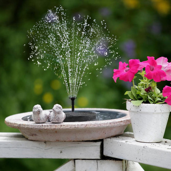 Solar Powered Floating Fountain Pump with LED Lights Garden & Outdoor product image 1
