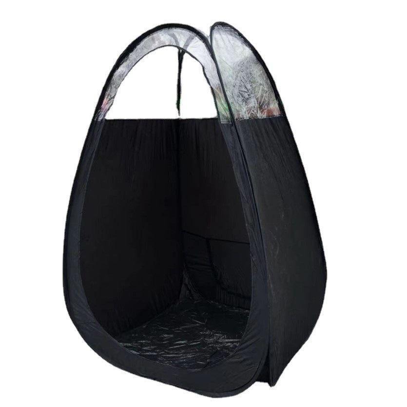 Outdoor shower changing tent without door