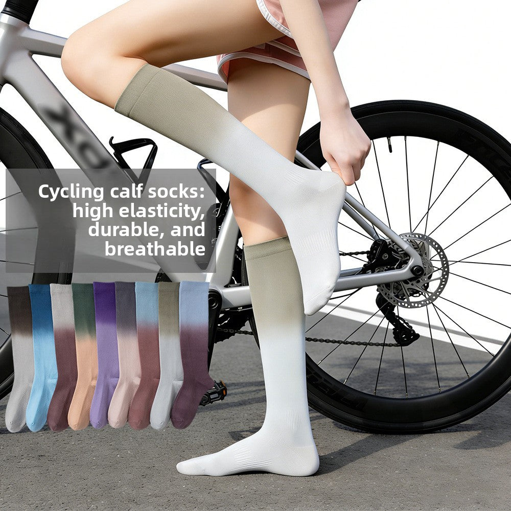 Gradient color nylon blend athletic socks, photo 2