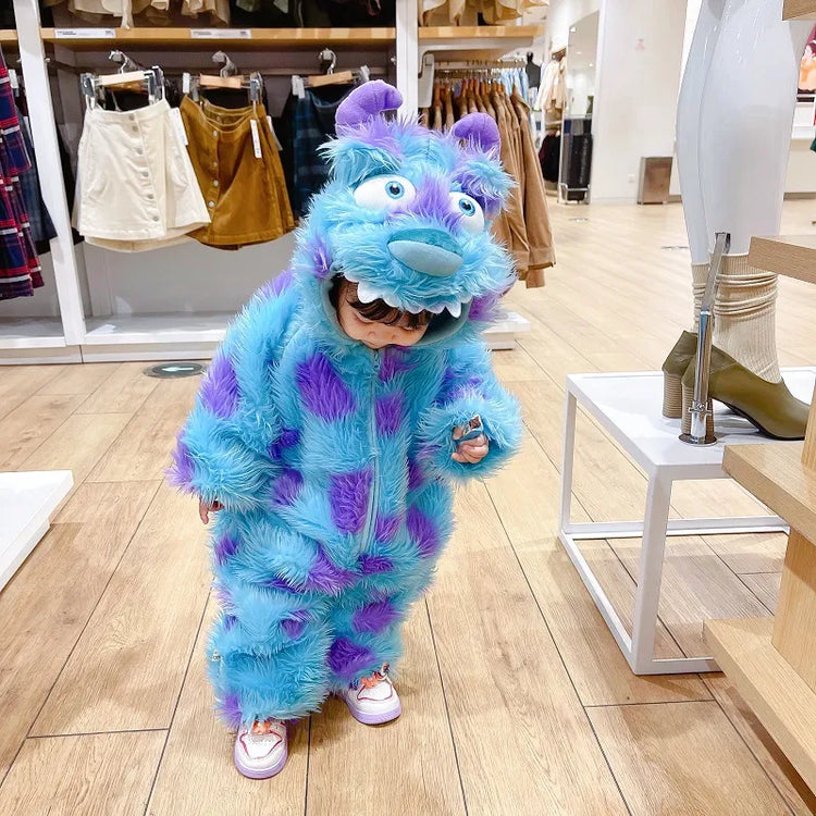 Cute Animal Baby Jumpsuit With Hooded Zipper - Image 9