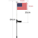 Solar Powered Flag Garden Light