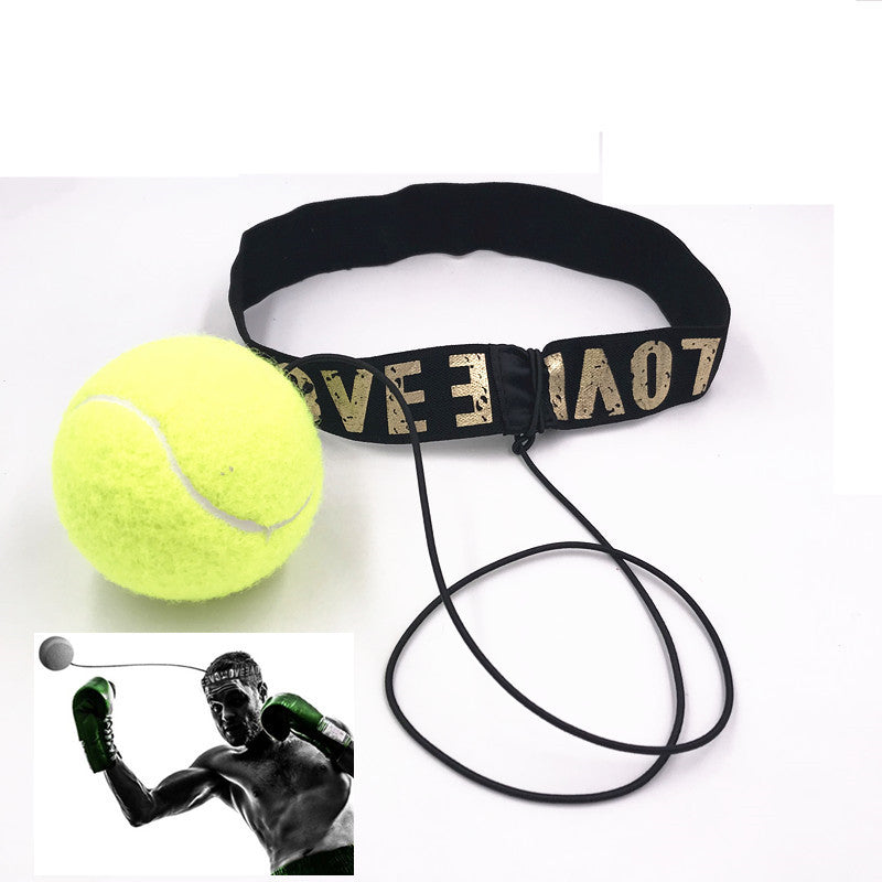 Head-Mounted Boxing Reaction Training Ball with Adjustable Headband