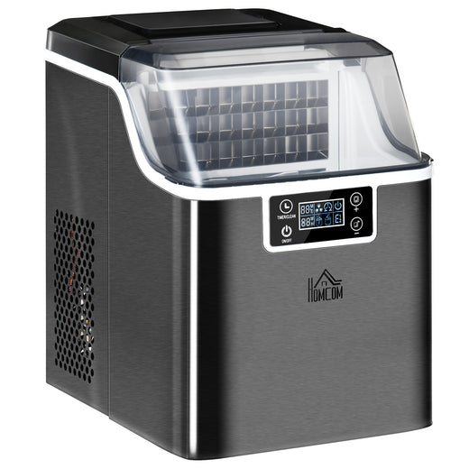 Portable ice maker LCD display close-up