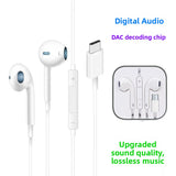 Type-C Digital Audio DAC Wired Earphones with Inline Control