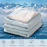 Reversible Cooling Blankets Smooth Air Condition Comforter Lightweight Summer Quilt Washable Double Side Cold Fabric & Cool Skin