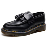 Women Genuine Leather Tassel Loafers