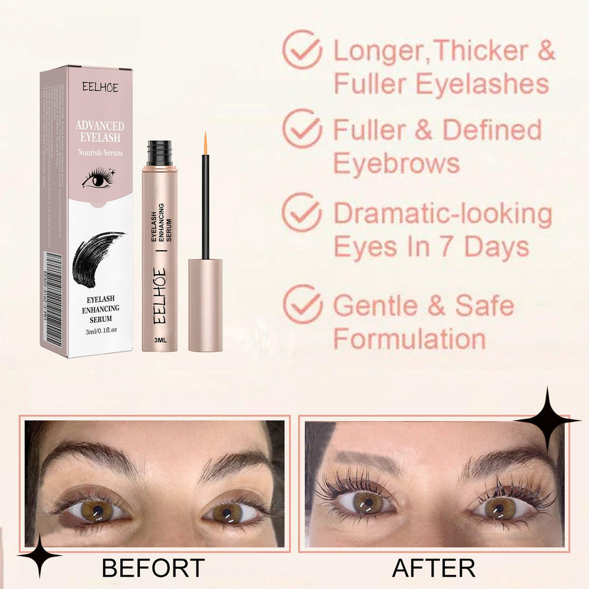 Natural Curly Long Black Mascara
