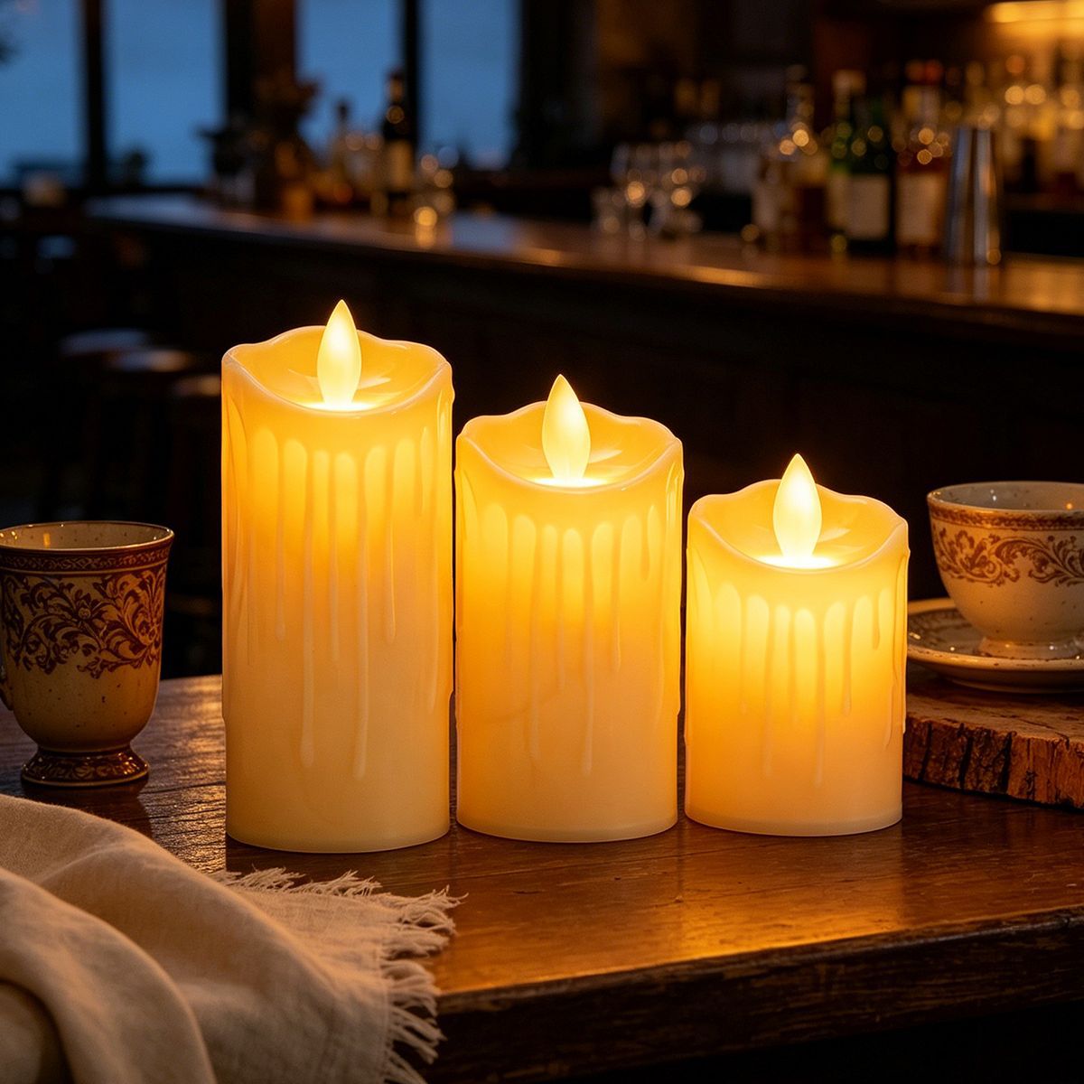 Led Flameless Digital Candle