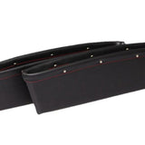 Car seat gap organizer installed between seat and console