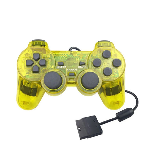 P2 Wired Dual Vibration Transparent Game Controller
