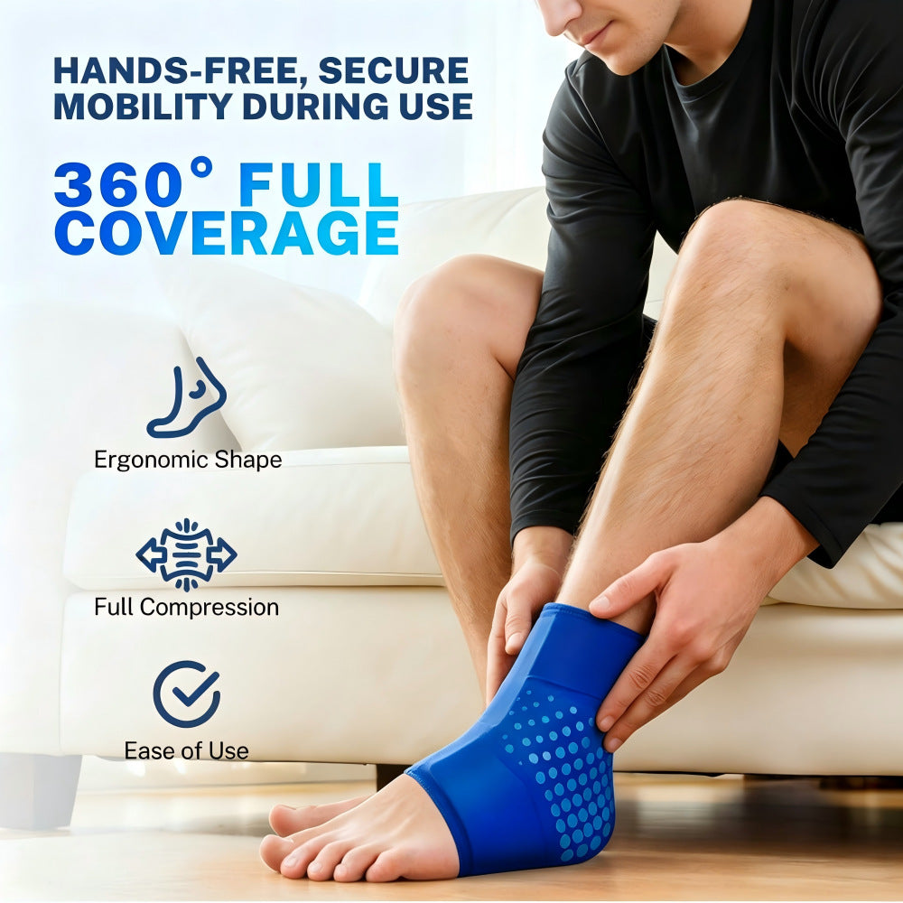 Adjustable Hot Cold Therapy Ankle Compression Brace