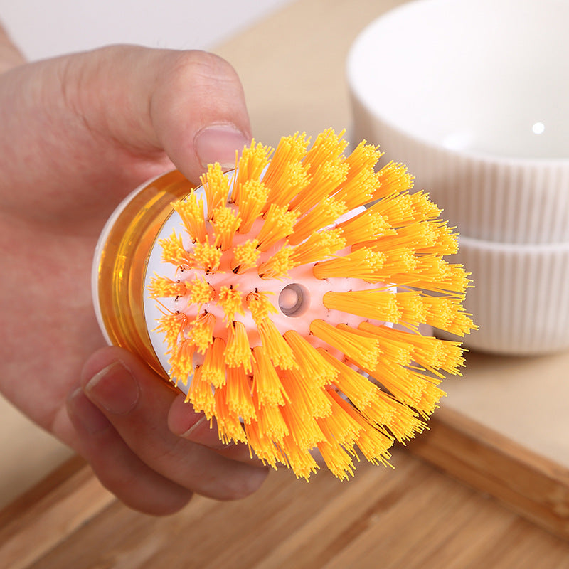 The pot scrubber is non-stick to oil