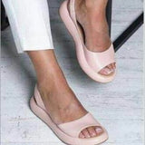 Womens Flat Fish Mouth Sandals