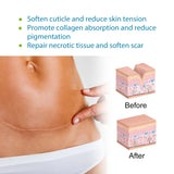 Silicone scar patch applied to skin
