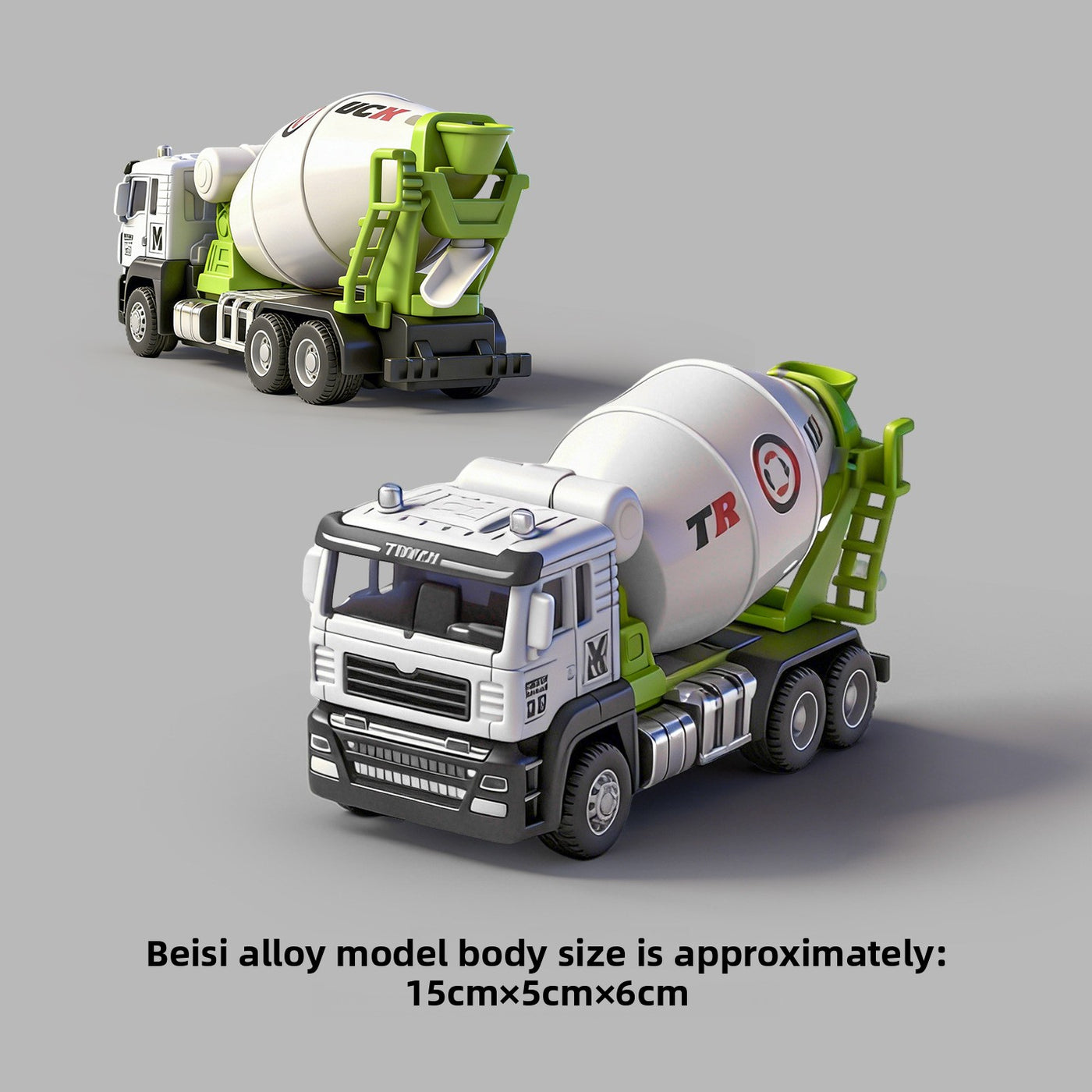 Alloy Sanitation Truck Toy with Inertia Motion