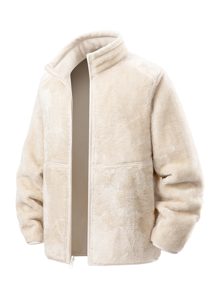 Solid Fleece Coat