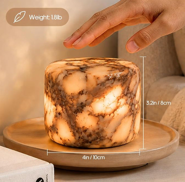 Marble table lamp for hotel bars, bedside tables, dining tables, and desks
