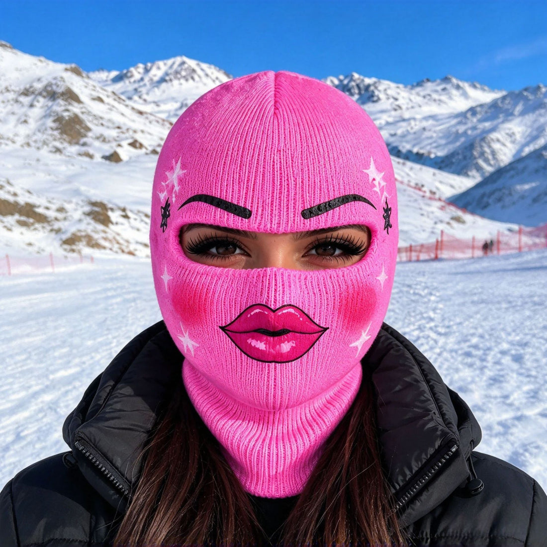 Printed ski mask