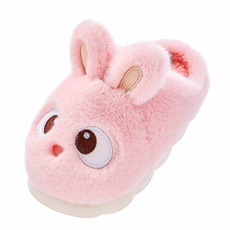Plush Fleece-Lined Indoor Slippers for Women