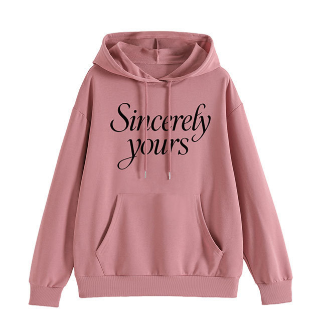 Women Casual Loose Pullover Hoodie Printed Sweatshirt
