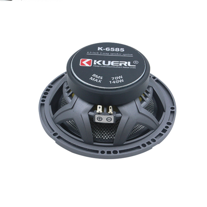 6.5 Inch 140W 2-Way Car Component Speaker System with Silk Dome Tweeters