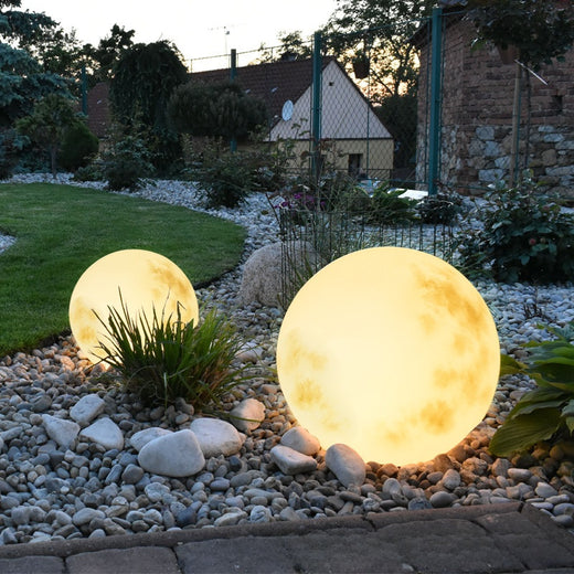 Solar Powered Moon Landscape Lamp
