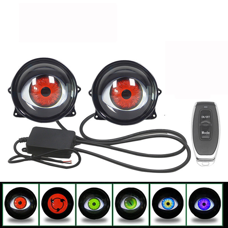 Dynamic devil eye LED decorative car lens light, photo 6
