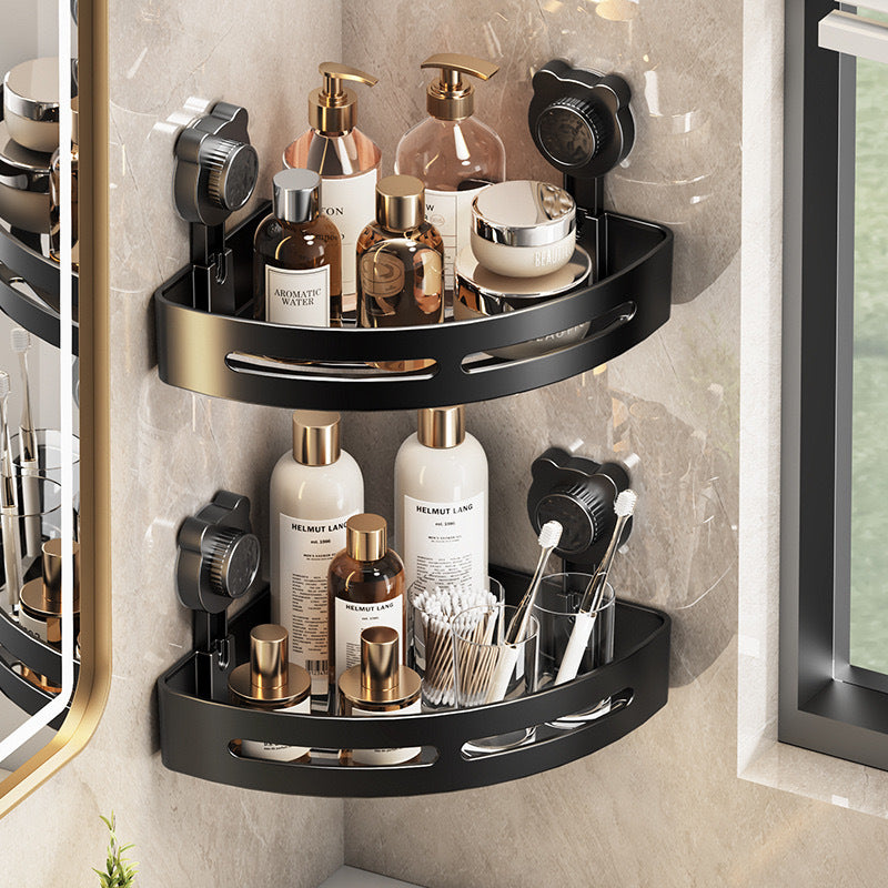 Household Wall Mount Suction Cup Corner Rack