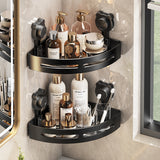 Household Wall Mount Suction Cup Corner Rack