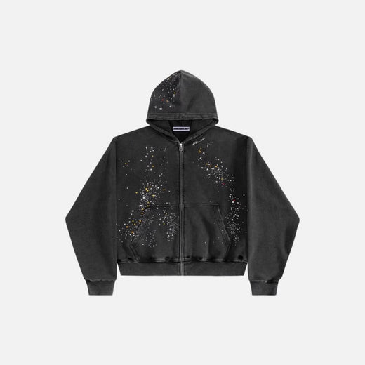 Rhinestone Hooded Sweatshirt