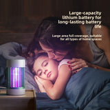 USB Rechargeable Electric Mosquito Killer Lamp with Purple Light