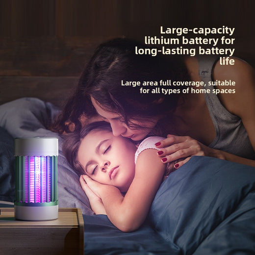 USB Rechargeable Electric Mosquito Killer Lamp with Purple Light